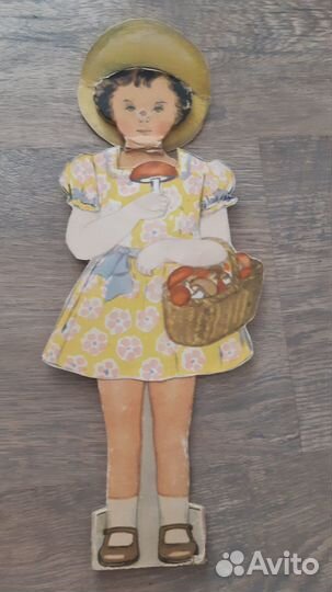 Кукла бумажная 1965г