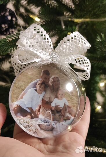 Елочный шар с фото