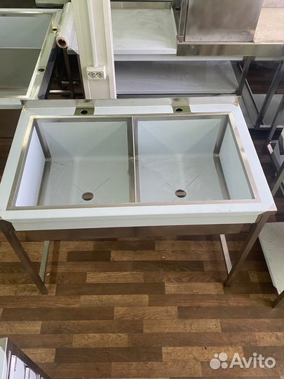 Ванна моечная двойная