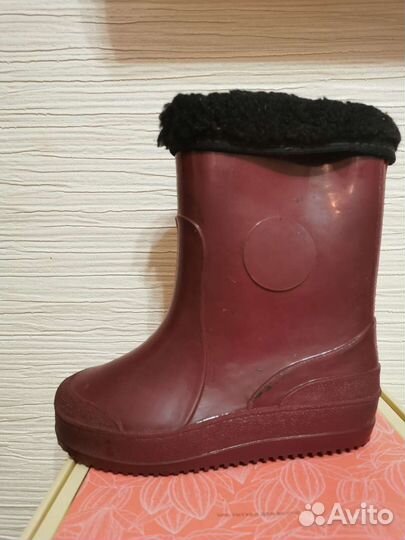 Резиновые сапоги с утеплителем