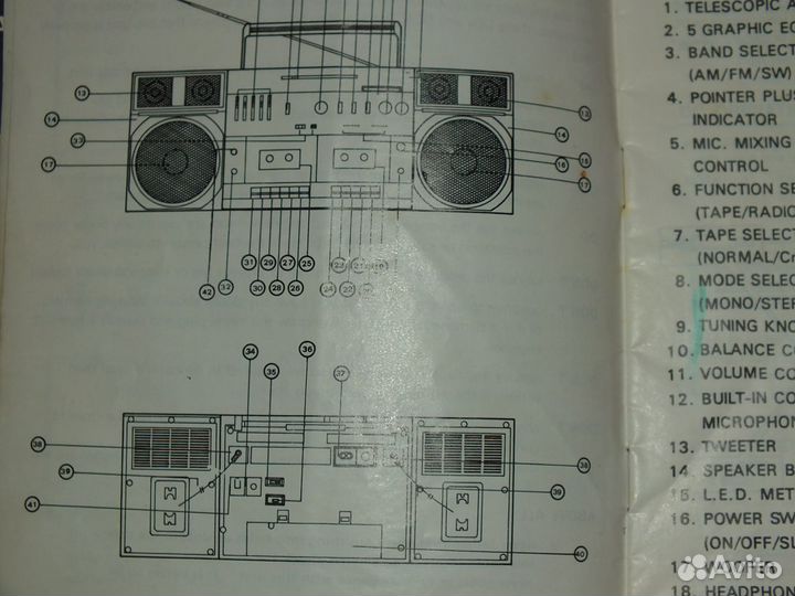 Инструкции сервис-мануалы к винтажным магнитолам