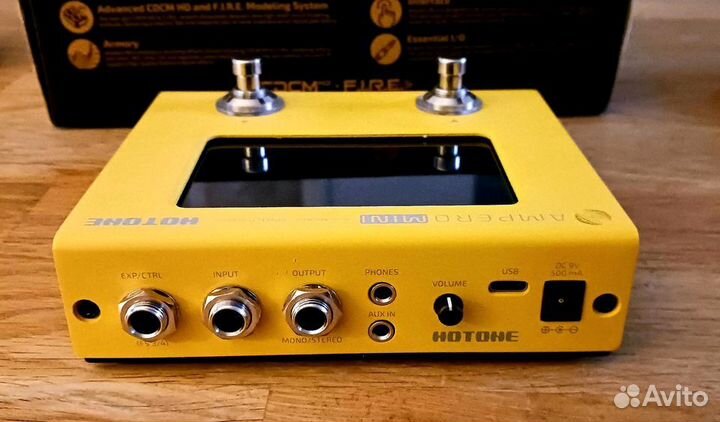 Гитарный процессор Hotone Ampero Mini Yellow