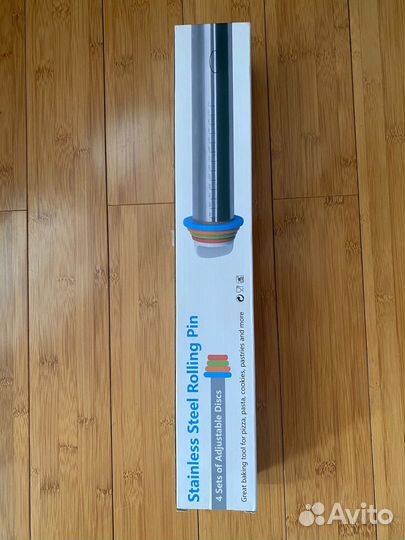 Скалка с регулировкой толщины для печенья/теста