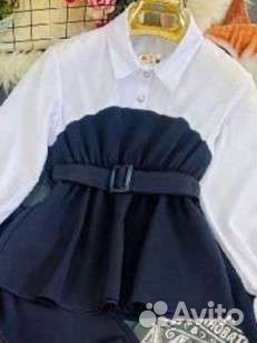 Блузка школьная для девочки 152