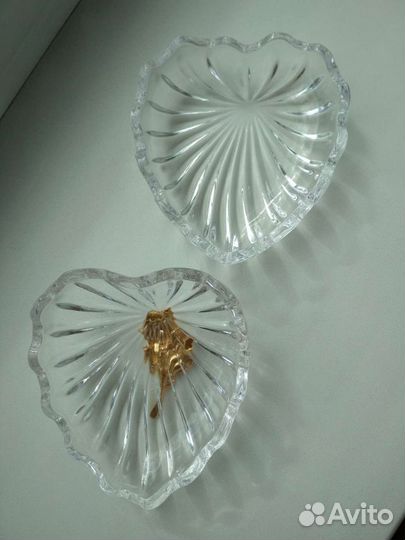 Шкатулка для украшений, богемское стекло