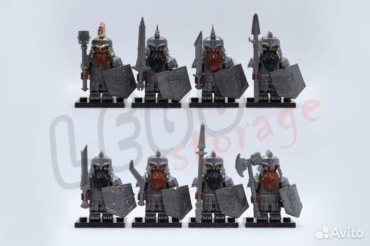 Lego Властелин Колец гномы Железных Холмов Даин