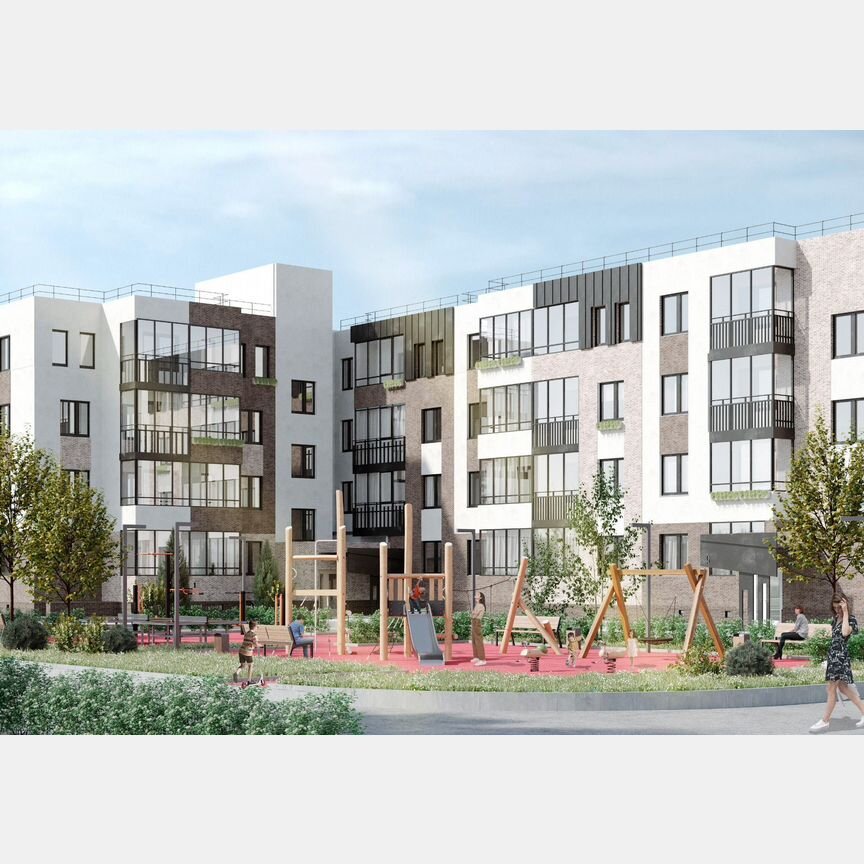 2-к. квартира, 57,1 м², 4/4 эт.
