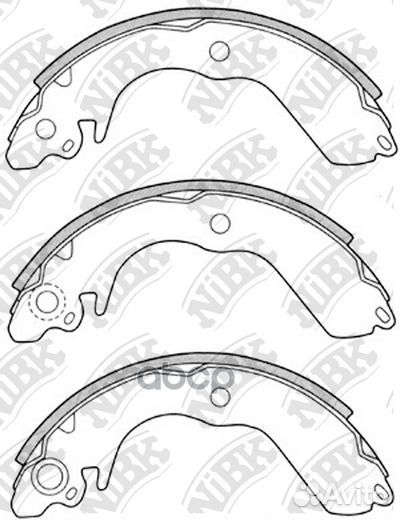 Колодки тормозные барабанные FN6707 NiBK