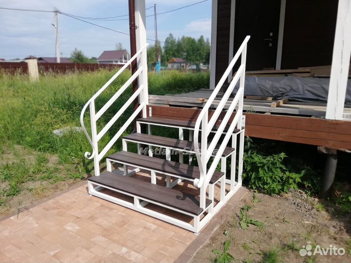 Металлокаркас приставного крыльца № 216