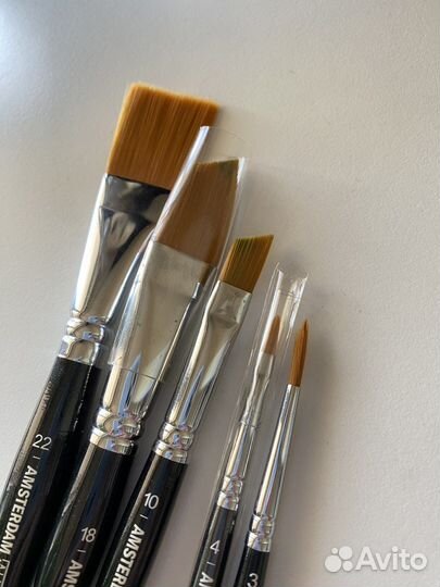 Кисти синтетика, коза, белка