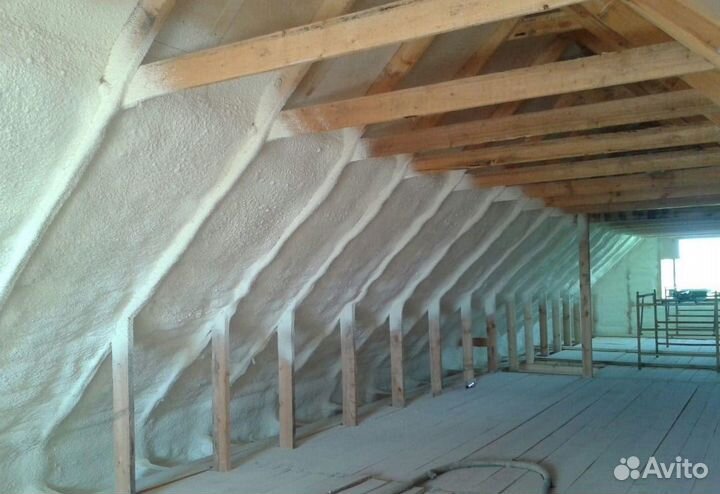 Теплоизоляция крыши дома пенополиуретаном