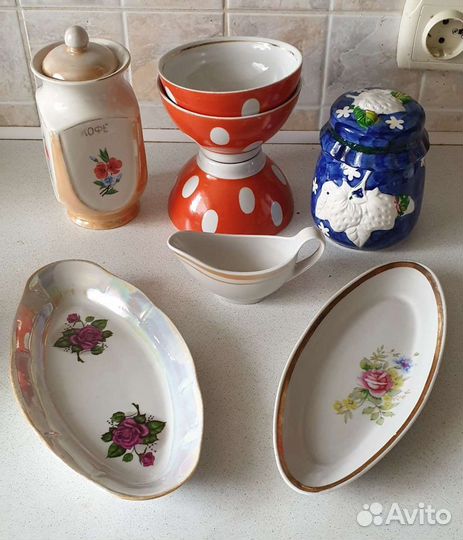 Вазочки,селедочницы, закаточные ключи СССР