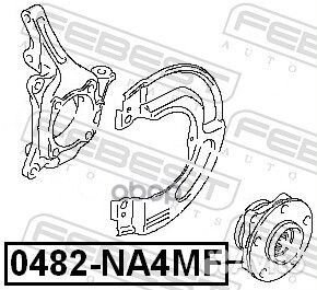 Ступица в сборе передняя mitsubishi grandis NA4