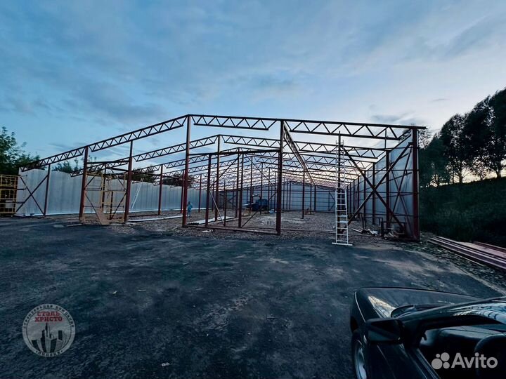Зернохранилище из металлоконструкций