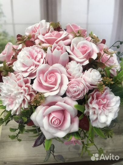 Букет цветов из мыла