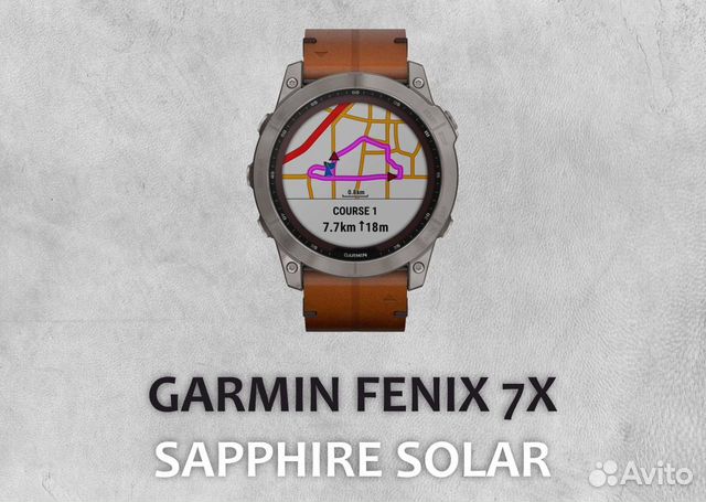 Garmin Fenix 7x Sapphire Solar titanium black объявление продам