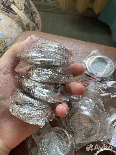 Серебряные серьги конго новые