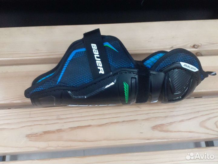Щитки хоккейные bauer S21 X shin JR