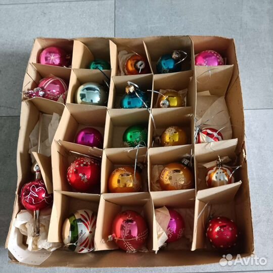 Набор ёлочные игрушки ГДР