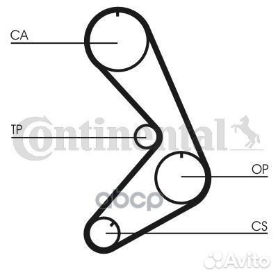 Ремень грм (116 зуб.,19mm CT749 Continental