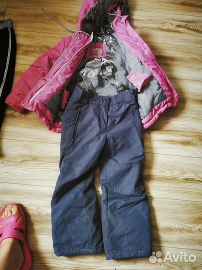 Зимний костюм для девочки размер 110