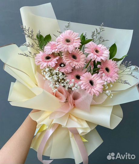 Красивые Букеты из Гербер. Доставка/Самовывоз