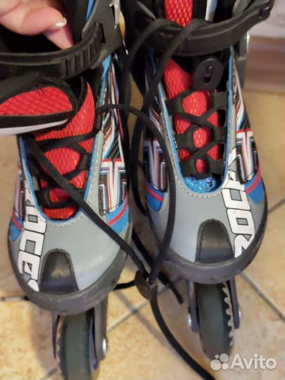 Роликовые коньки детские раздвижные 30-35 разм