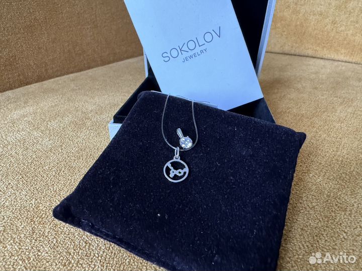 Подвеска кулон серебро новые