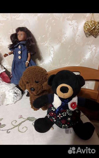 Плюшевый мишка тедди хб винтаж47 см Торг