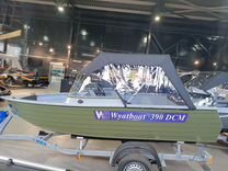 Алюминиевая лодка Wyatboat-390 DCM увеличеный борт