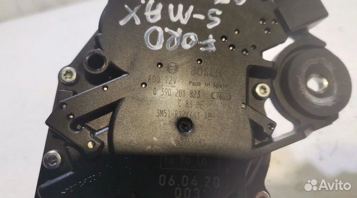Моторчик заднего дворника 0390201823 Ford S-MAX При звонке назовите, пожалуйста, этот артикул: 3-STO