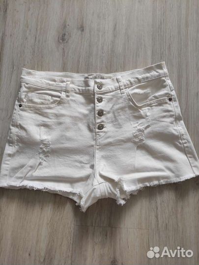 Шорты белые джинсовые