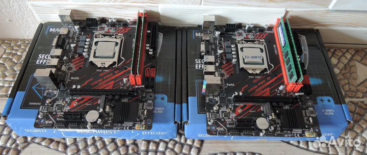 Мат. платы Intel в сборе CPU+озу