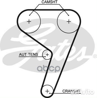 Комплект ремня грм ford/mazda/volvo 1.25-1.6 (с