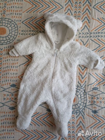 Комбенизон меховой мишутка 56 см