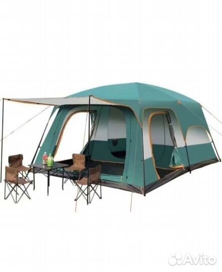 Палатка 10 местная с тамбуром новая