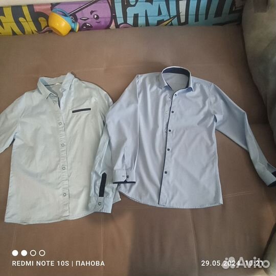 Рубашки школьные для мальчика 164