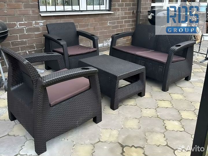 Садовая Мебель Ротанг / Подушки в Подарок