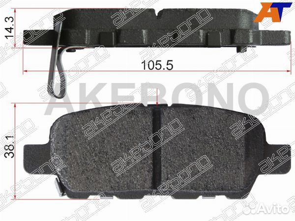 Колодки тормозные задние nissan juke