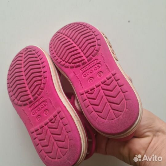 Сандалии crocs c9 для девочки