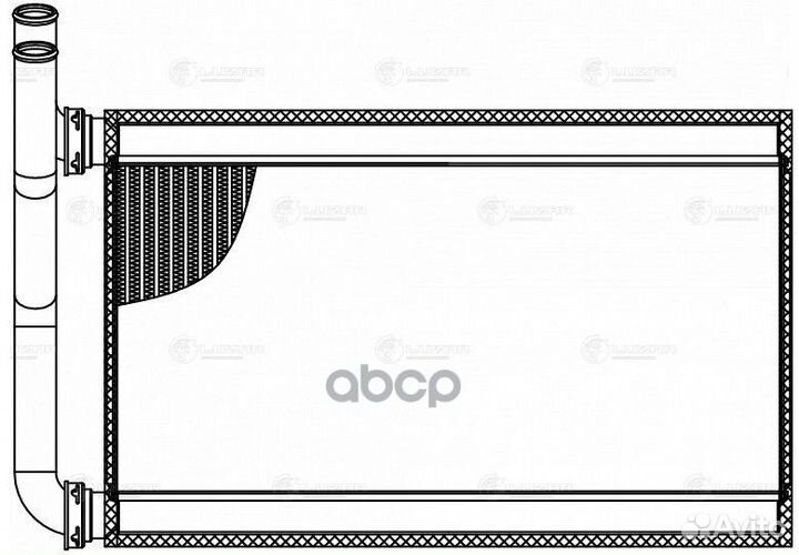 Радиатор отоп. для а/м Mitsubishi Pajero III