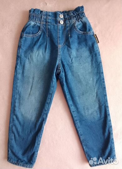 Джинсы утеплённые 110