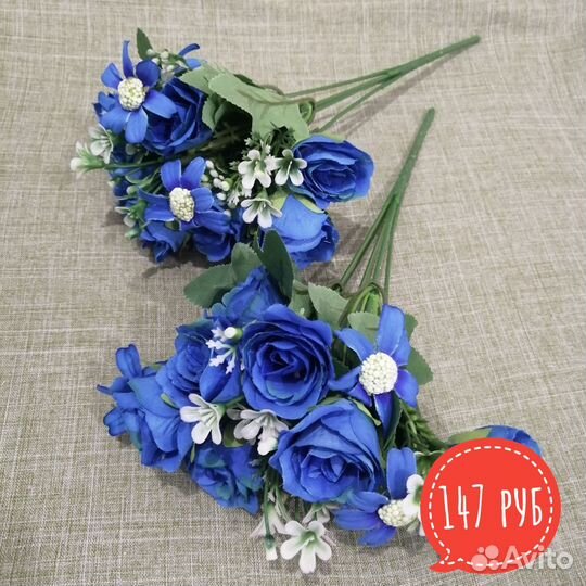 Искусственные цветы, веточки