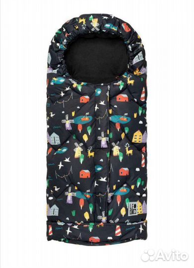 Зимний конверт в коляску leokid