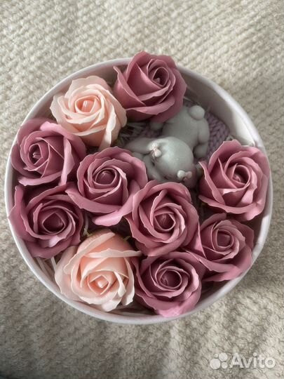 Розы из мыла, подарочный набор