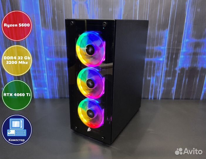 Сборки пк AMD5600-RTX4060Ti-32DDR4-QUA47056329-A520