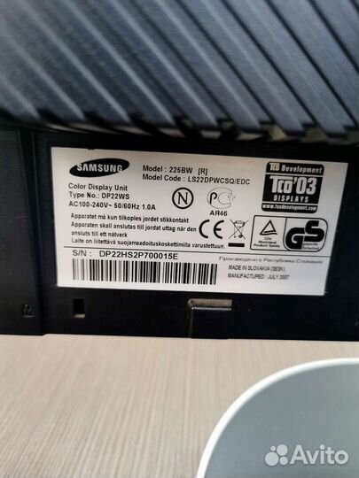 Монитор sansung 22