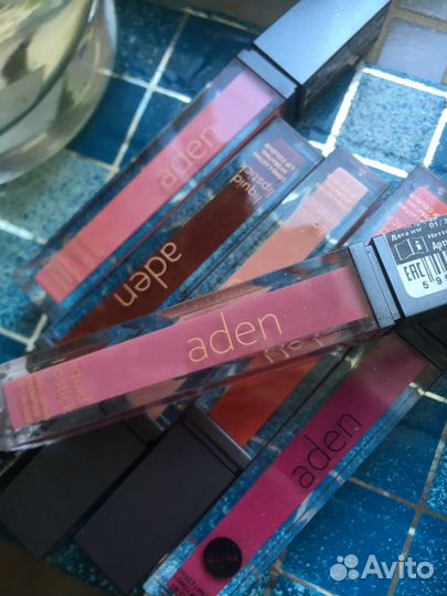 Жидкие матовые помады aden косметика