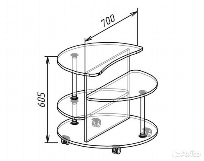 Стол журнальный