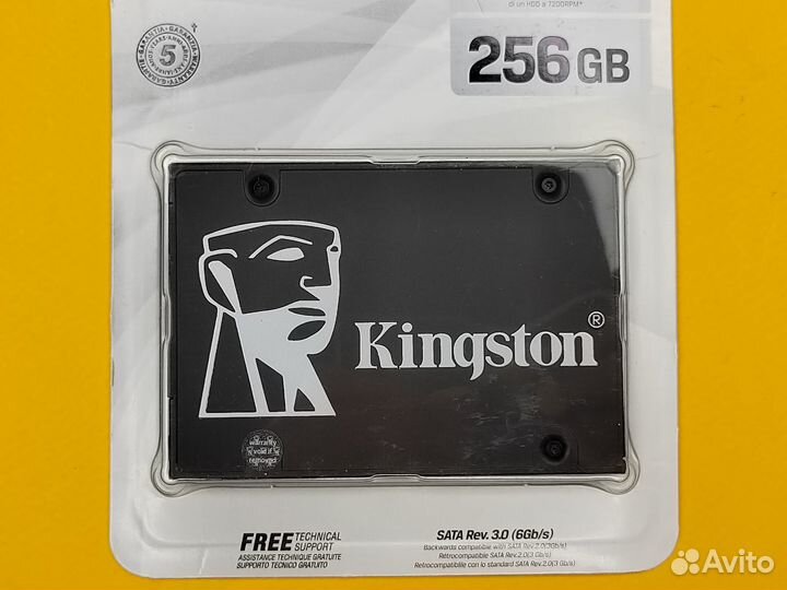 Жесткий диск KingSton SATA3 256 GB 2.5